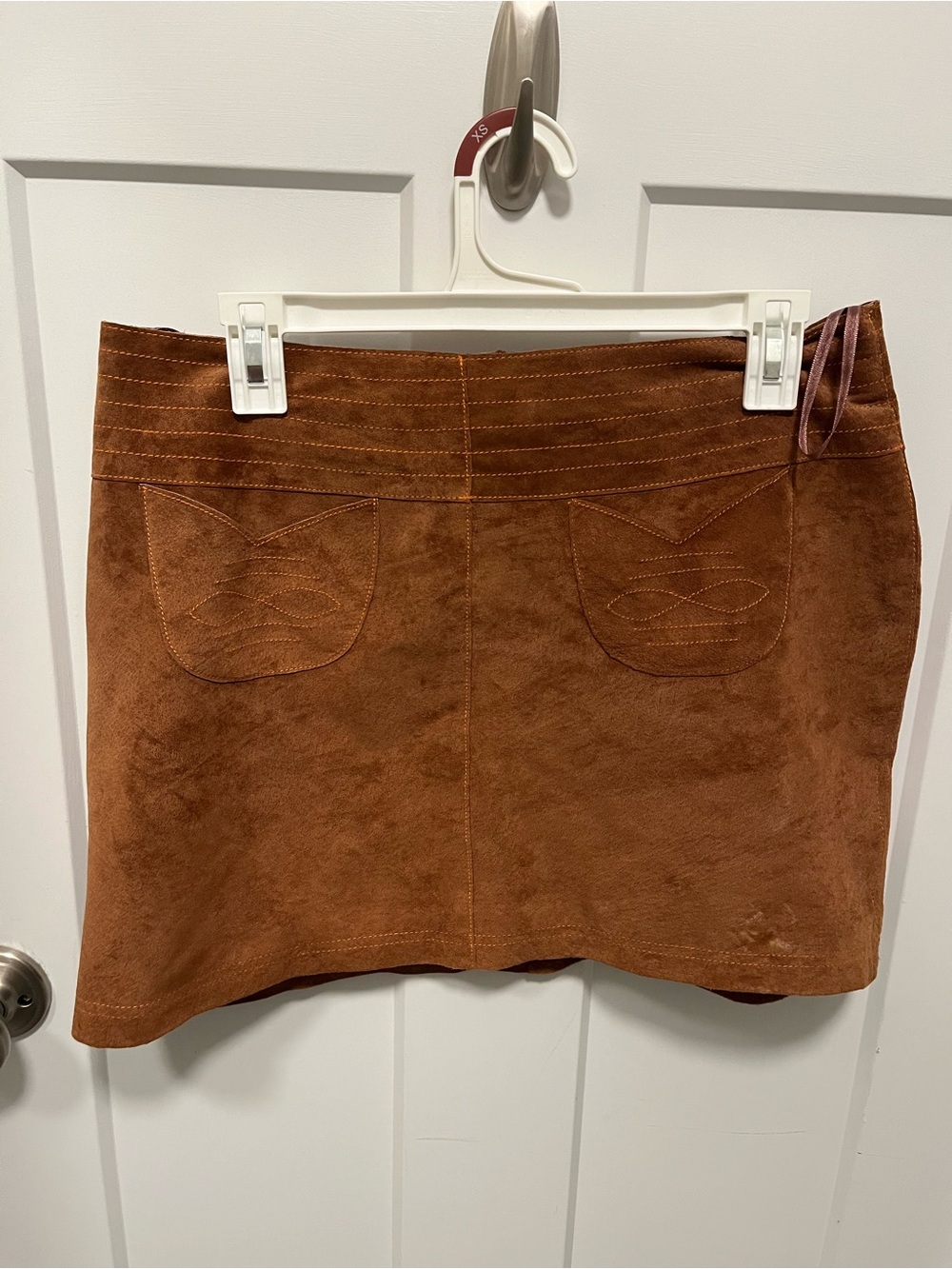 Wilson Rust Brown Suede Mini Skirt